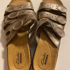 Pewter, women’s sandals.